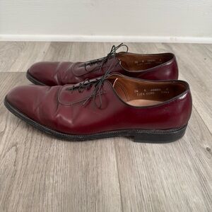Allen Edmonds Belgium Burgundy‎ Red Men’s Derby Dress Shoes size 14 A